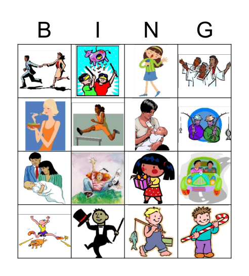 Pronoun Bingo 1 Bingo Card