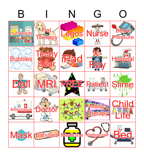 Hospital Bingo Card