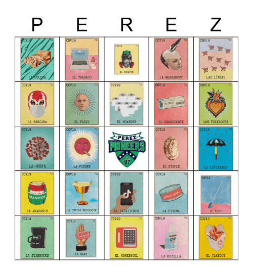 Quarantine Bingo Card