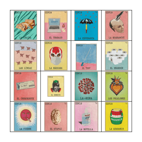 Quarantine Bingo Card