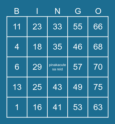 R A I L E I G H Bingo Card