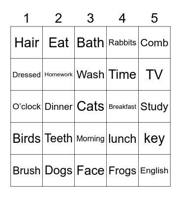 BINGO Card