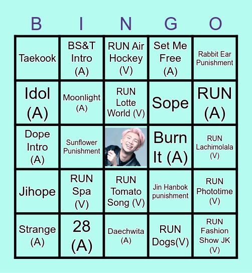 Bangtan Babes Bingo Card