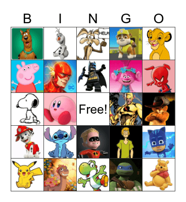 Brown Family Bingo Card
