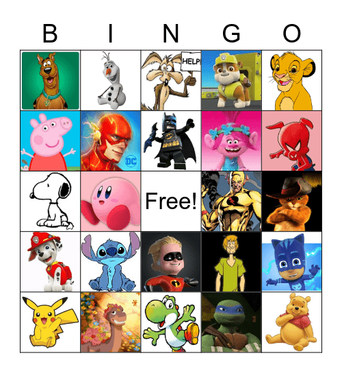Brown Family Bingo Card
