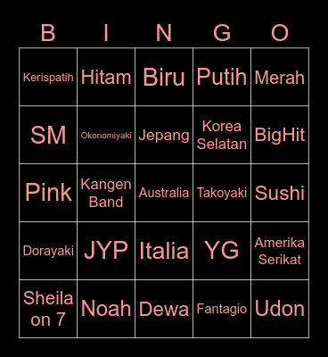 Rumahtertutup Bingo Card