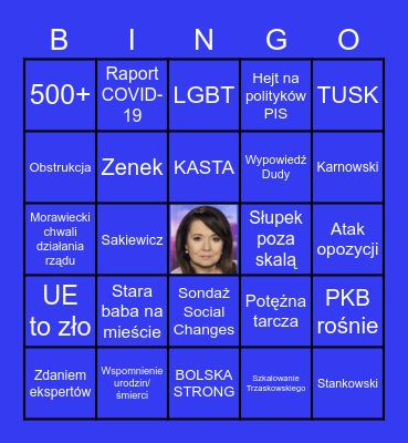 Wiadomości TVPis Bingo Card