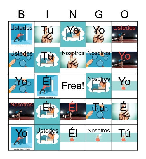 Stem changing verbs abrir/ dormir/ pensar/ empezar/ encontrar/recordar Bingo Card