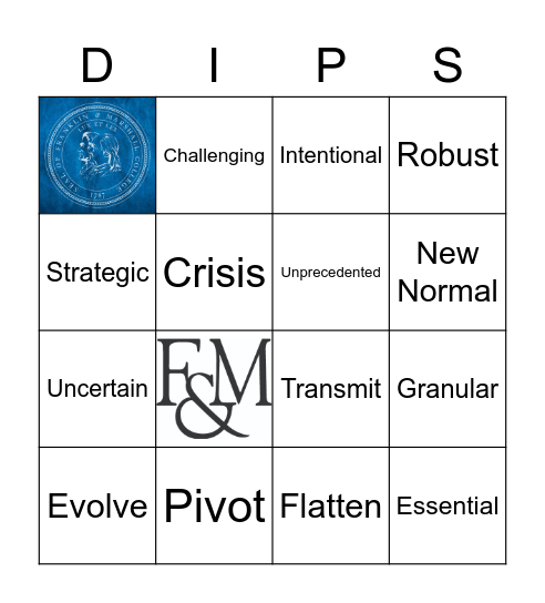 Town Hall Bingo Card