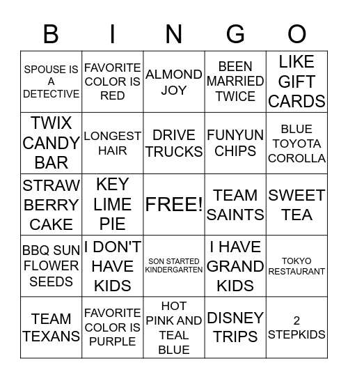 BOARD ROOM BINGO Card