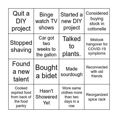 Virtual Bingo Card