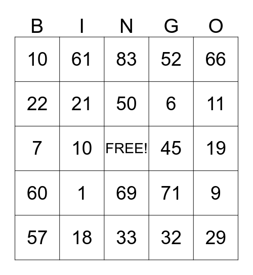 October BINGO w/ At Home Healthcare. Check your cards each week and if you have a BINGO, call Vera @ 903.930.4777 Bingo Card