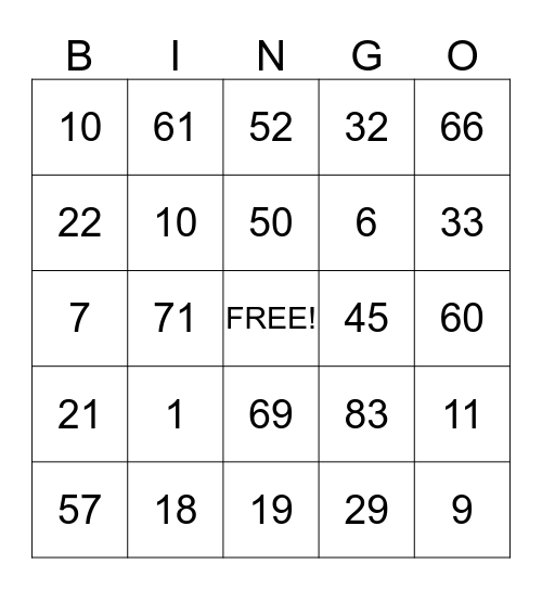 October BINGO w/ At Home Healthcare. Check your cards each week and if you have a BINGO, call Vera @ 903.930.4777 Bingo Card