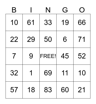 October BINGO w/ At Home Healthcare. Check your cards each week and if you have a BINGO, call Vera @ 903.930.4777 Bingo Card