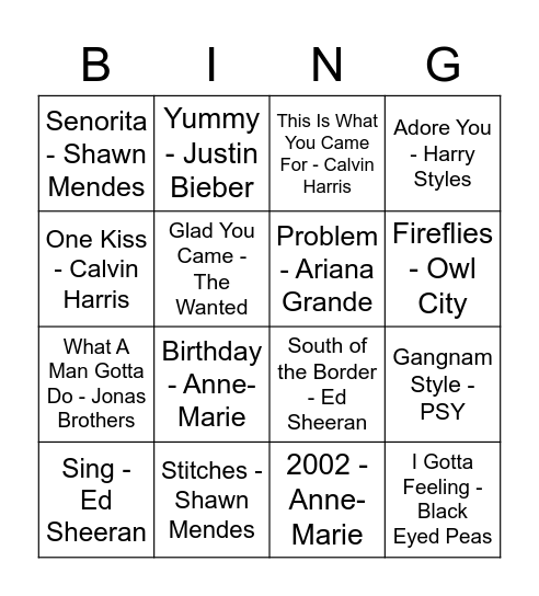 Limbering Bingo! Bingo Card