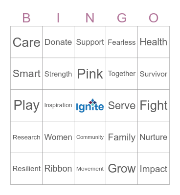 Ignite Bingo Card