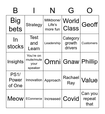 Pet JBP Part 2 Bingo Card