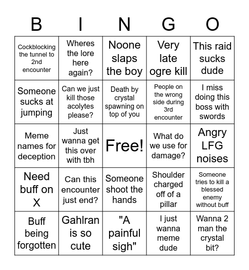 Crown of Bingo Card