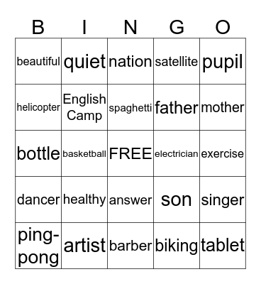 Bingo Card