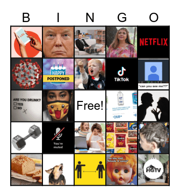 K|U QUARANTINE BINGO! Bingo Card