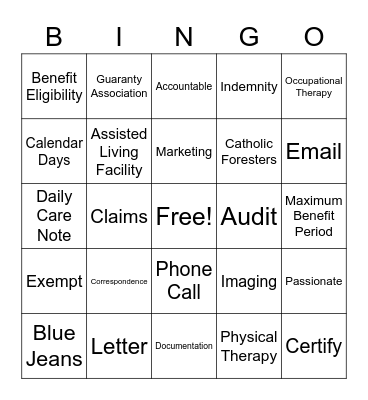 TriPlus Bingo Card