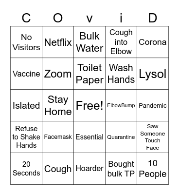 Brookdale Rotonda Senior Living Covid Bingo Card