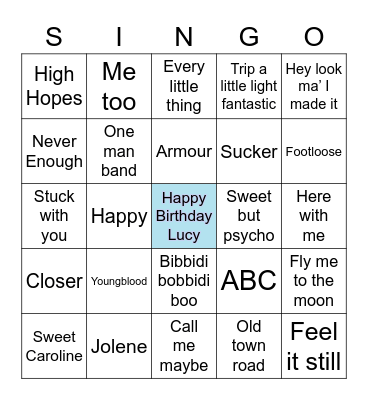 Happy Birthday! Bingo Card