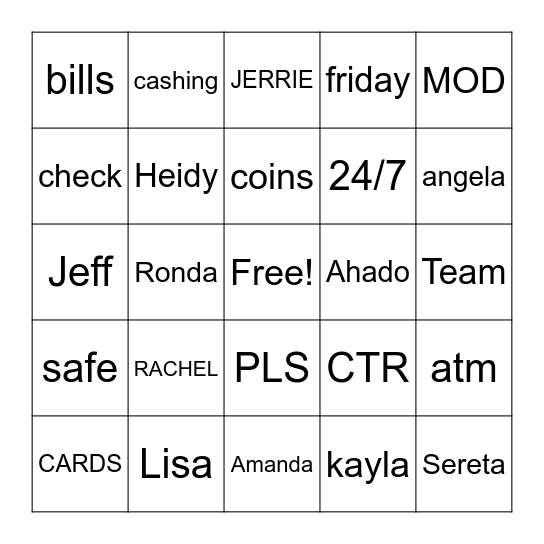 PLS BINGO Card