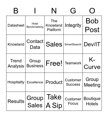 Knowland Bingo Card