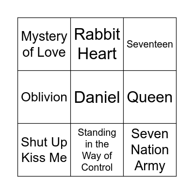 Alternative Bingo Card