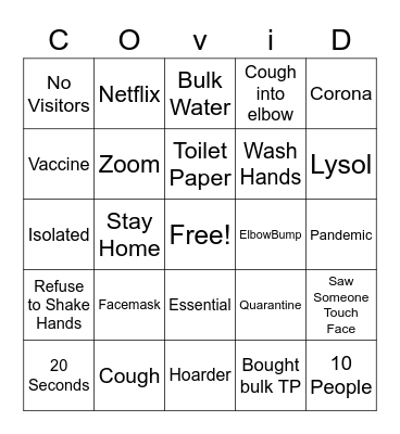 Brookdale Rotonda Senior Living Covid Bingo Card