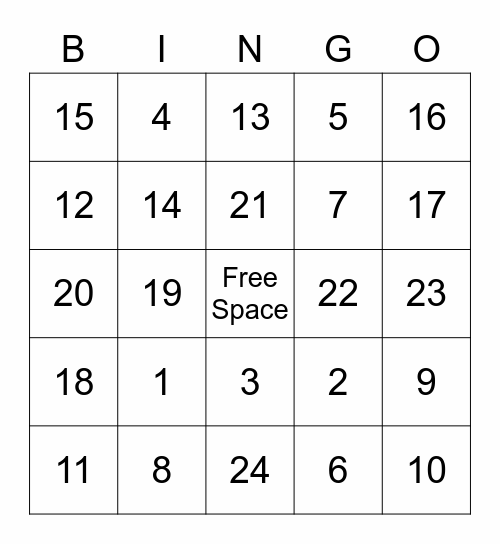 CAP Edition Bingo Card