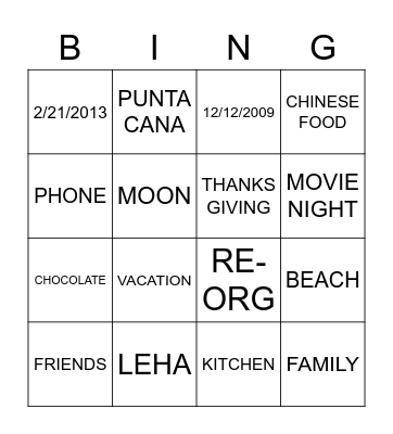 Hadas's 40th birthday bingo Card