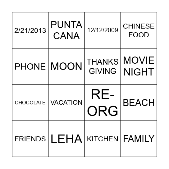 Hadas's 40th birthday bingo Card