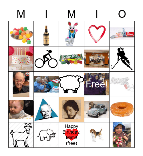 Happy Birthday, Mimi! Bingo Card