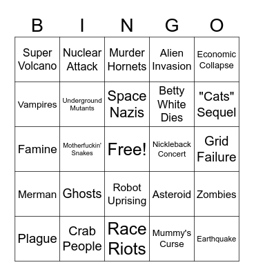 2020 Bingo Card