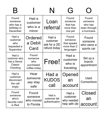 Seacoast Bingo Card