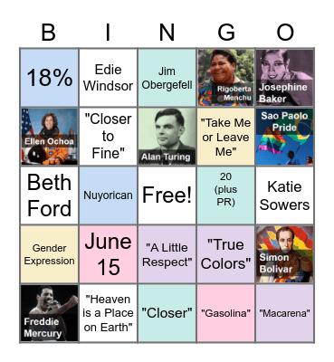 Adelante & PRIDE Bingo! Bingo Card