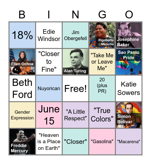 Adelante & PRIDE Bingo! Bingo Card