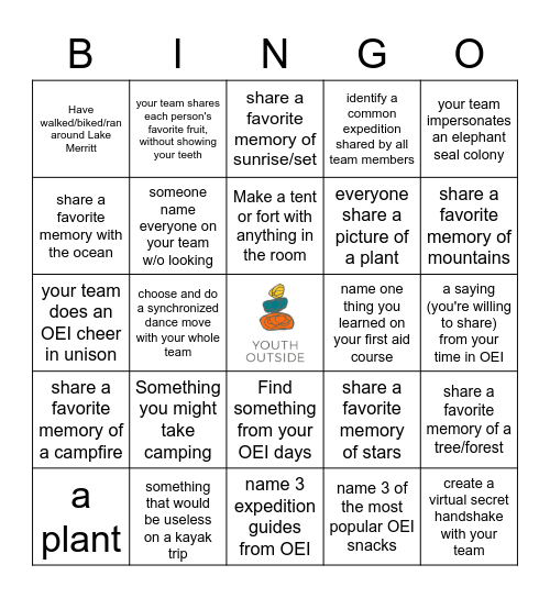 OEI BINGO Card