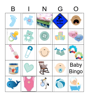 BABY SHOWER Bingo Card