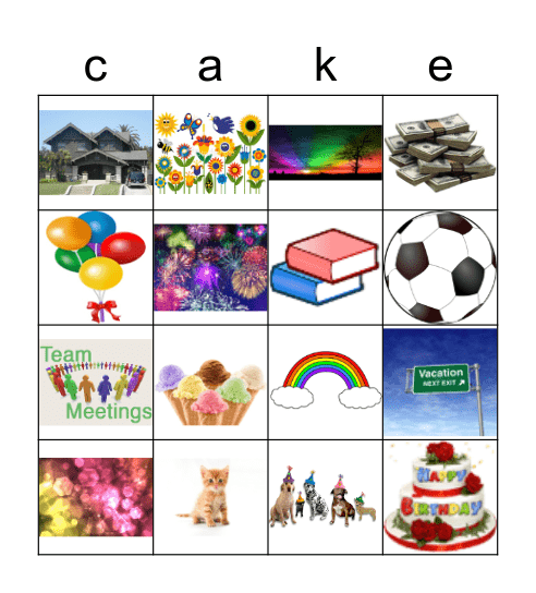 Alessio's birthday party Bingo Card
