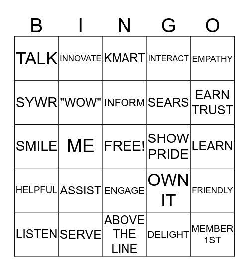 MEMBER EXPERIENCE Bingo Card