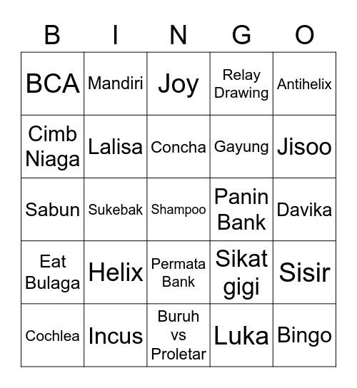 Joyie's 3rd bingo Card