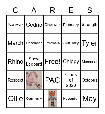MAC PAC C.A.R.E.S (BINGO) Bingo Card