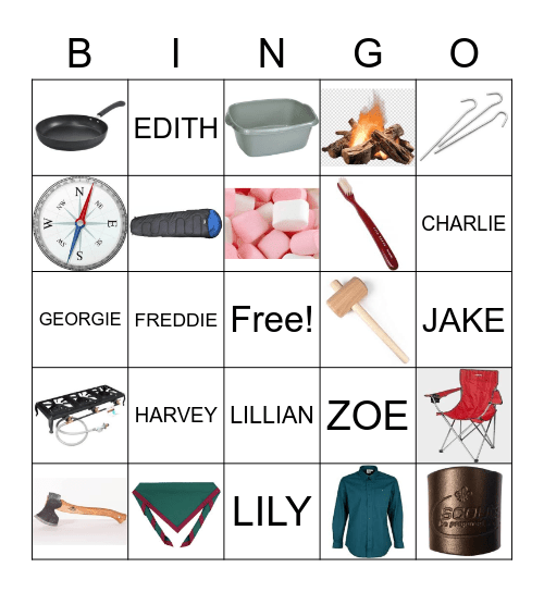 Scout Bingo Card