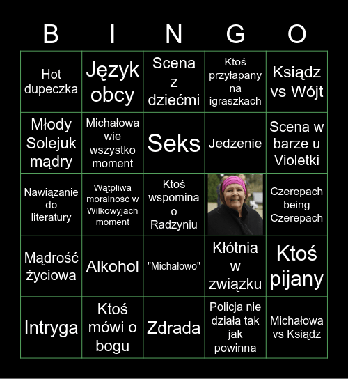 Ranczo Bingo Card