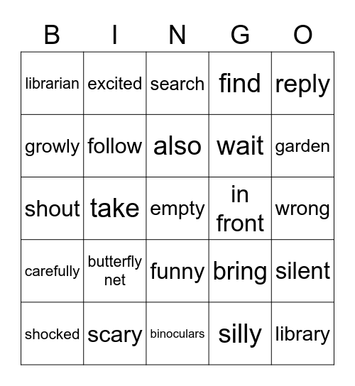 Lesson.13 Bingo Card