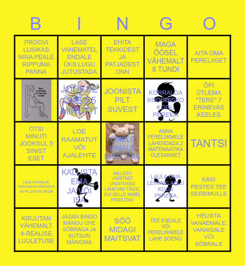 1. juuni bingo Card