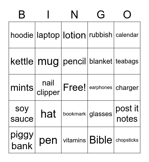 Quarantine Olympics Bingo Card